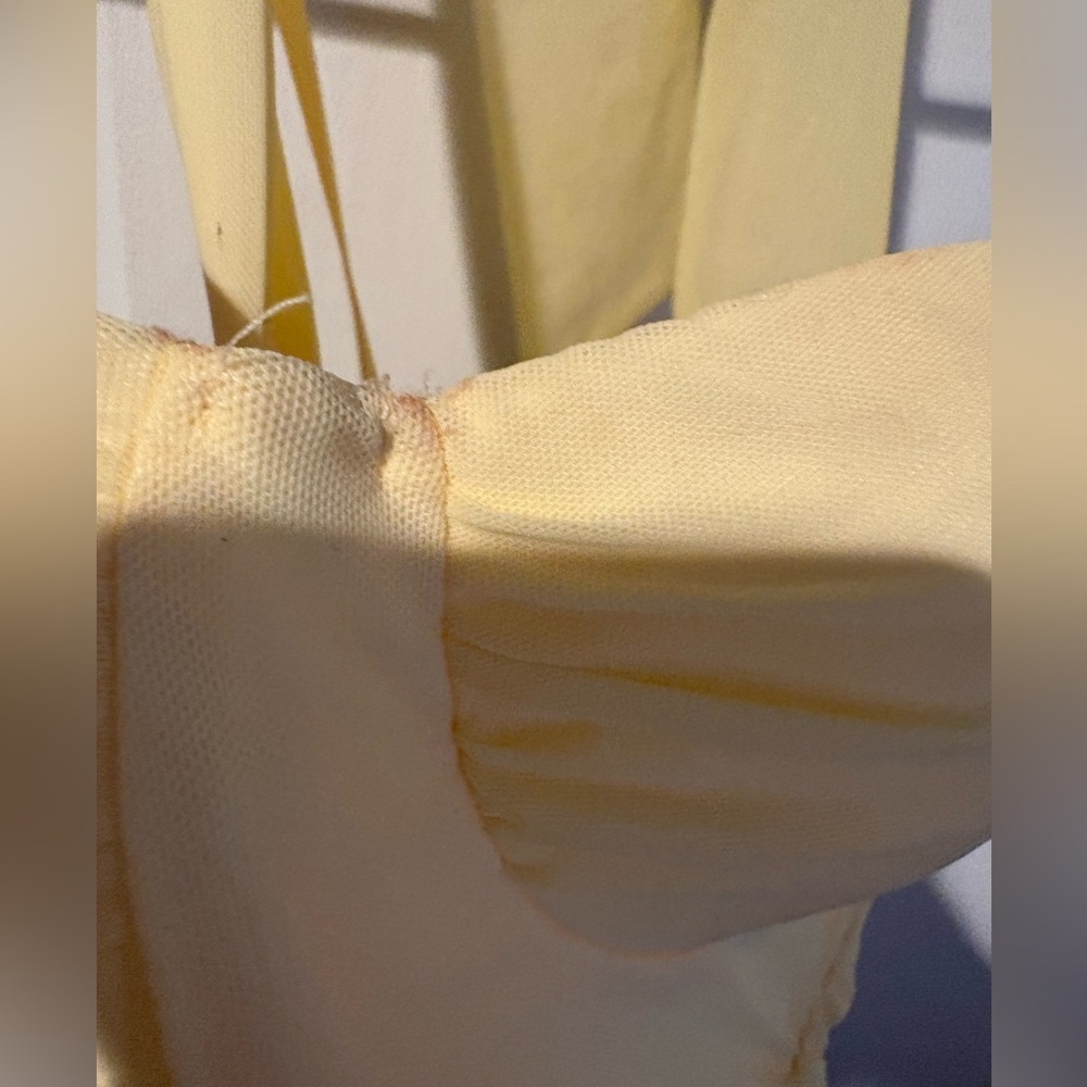 Windsor Butter Yellow Backless Halter Dress - Picture 4 of 8